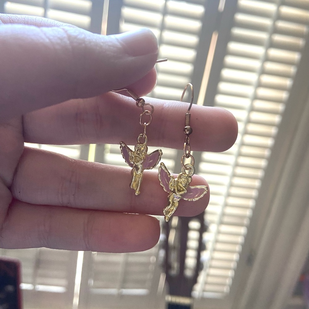 Angel earrings